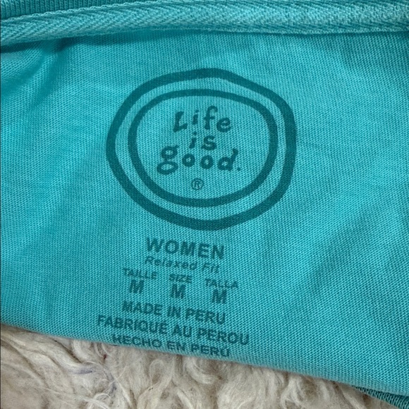 Life is Good long-sleeve t-shirt features a gardening-themed graphic design Med - Picture 5 of 5